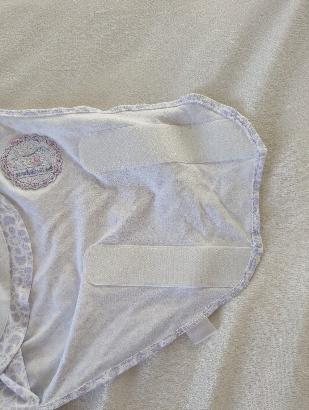 Small Halo SleepSack Swaddle - Light Purple Floral - Picture 6 of 10